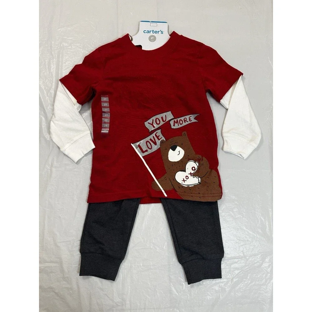 Carters 2 pc  Love You More Pant Set Size 2 t